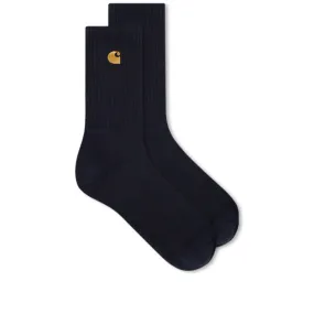 Carhartt WIP Chase SockDark Navy & Gold