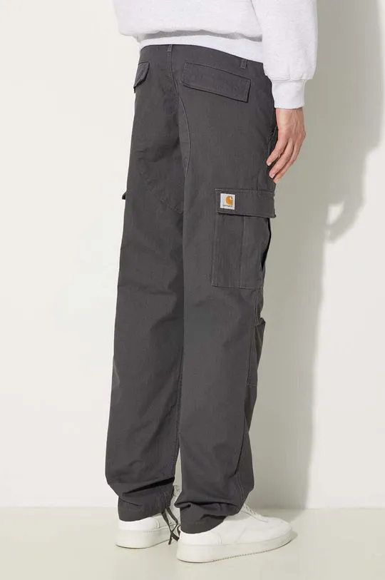 Carhartt WIP cotton trousers Aviation Pant gray color I032468.8702