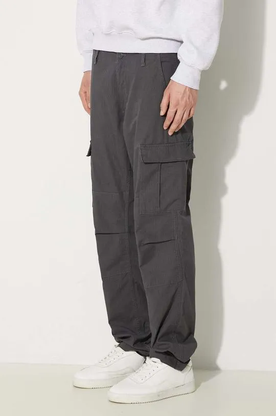 Carhartt WIP cotton trousers Aviation Pant gray color I032468.8702