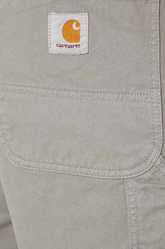 Carhartt WIP cotton trousers Flint Pant gray color I029919.29KGD