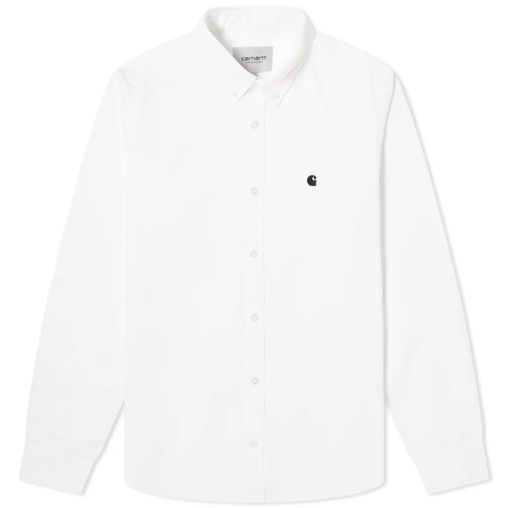 Carhartt WIP Madison ShirtWhite & Black