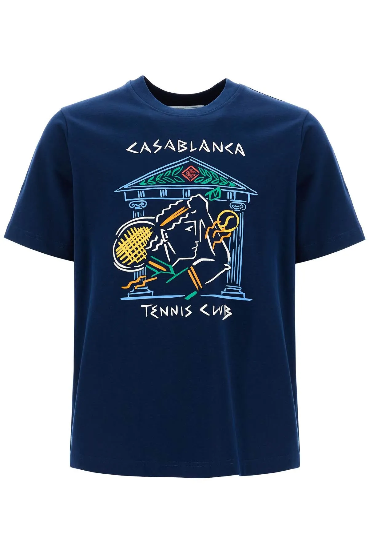 Casablanca Crayon Temple Tennis Club T   Blue