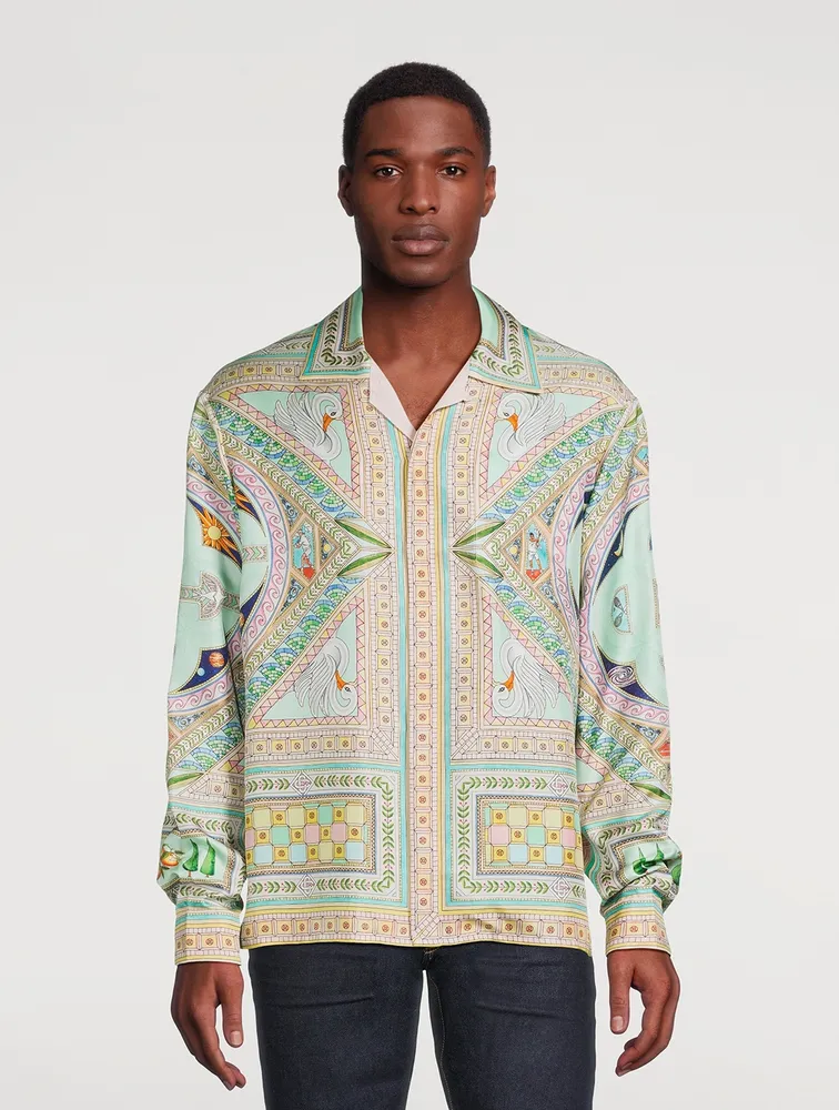 CASABLANCA Le Labyrinthe Silk Shirt