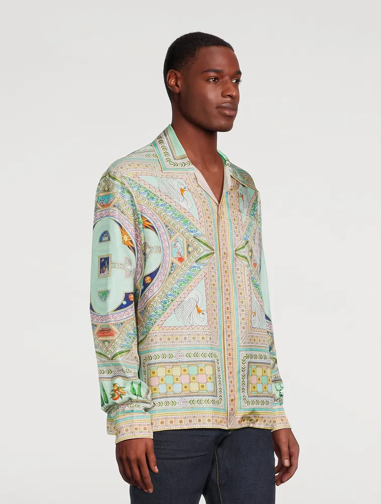 CASABLANCA Le Labyrinthe Silk Shirt