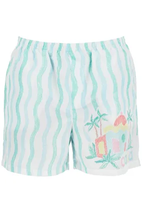 Casablanca memphis Maison's Sea Print   White