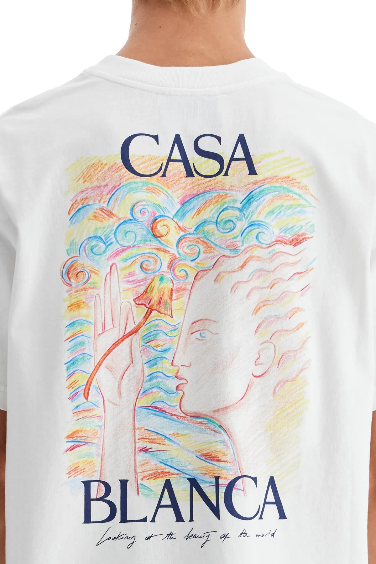 Casablanca Mushroom Goddess T   White