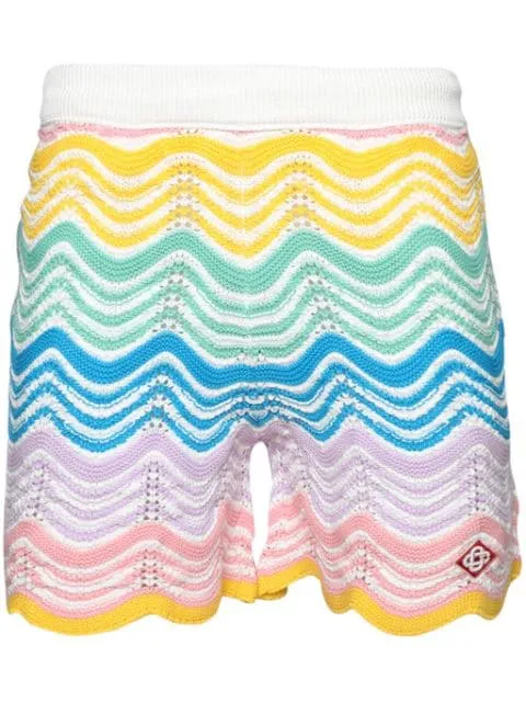 Casablanca short en crochet gradient wave