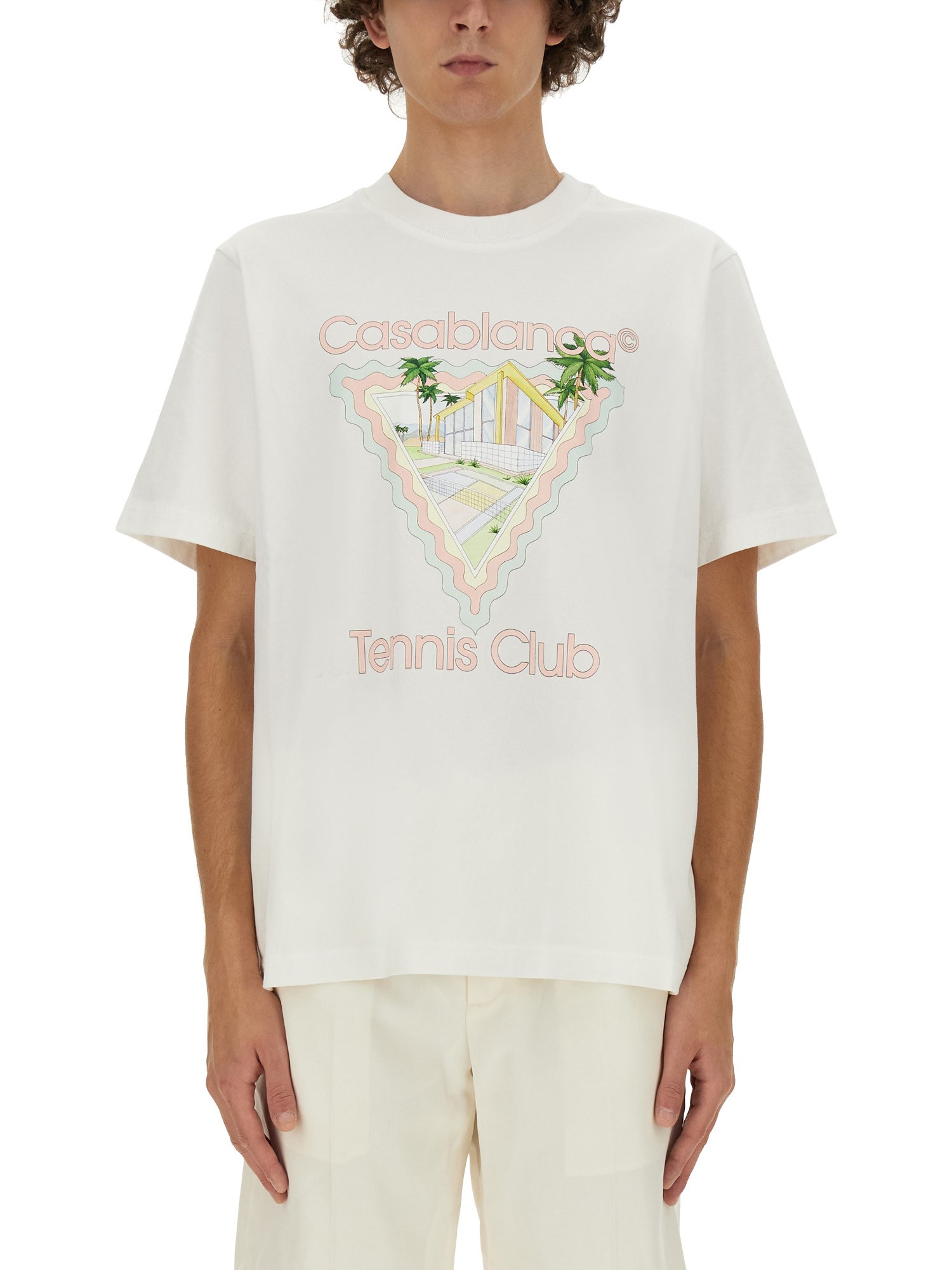 CASABLANCA    T-SHIRT WITH PRINT