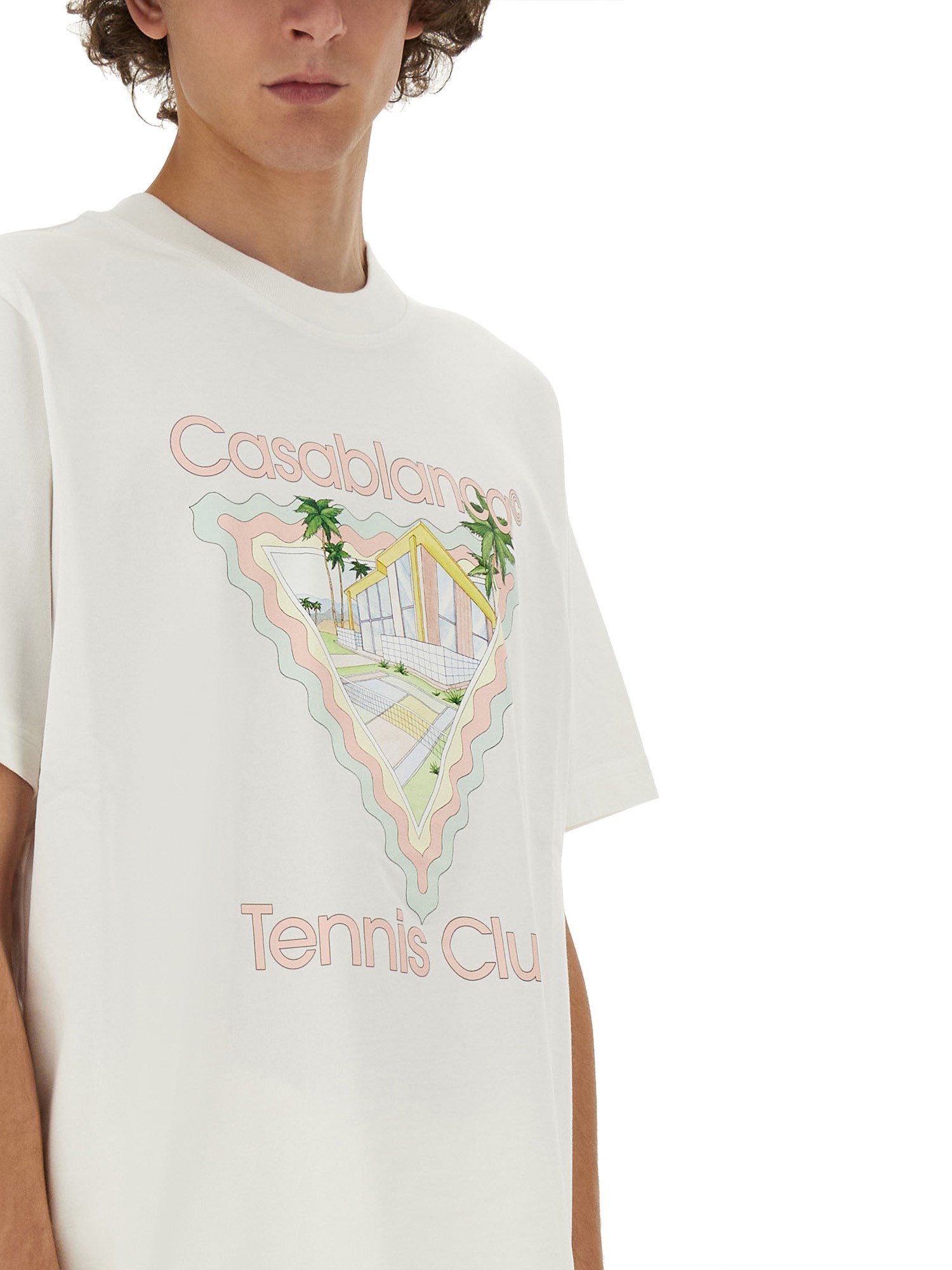 CASABLANCA    T-SHIRT WITH PRINT