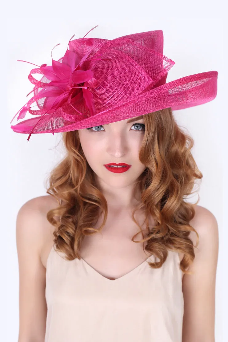 Charlotte Sun Hat - Fuchsia