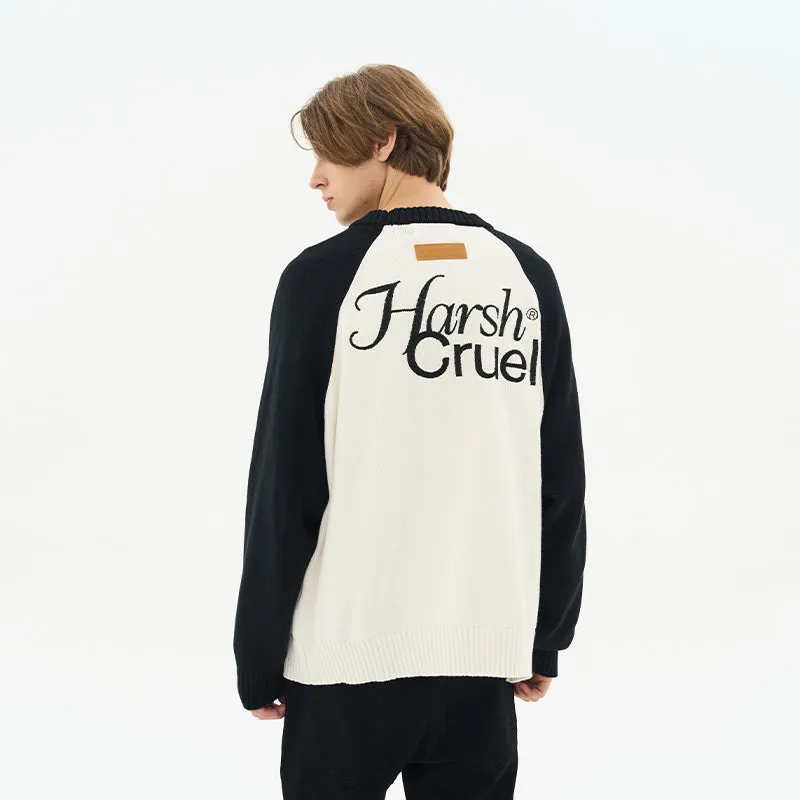 Colorblock Sleeves Logo Sweater