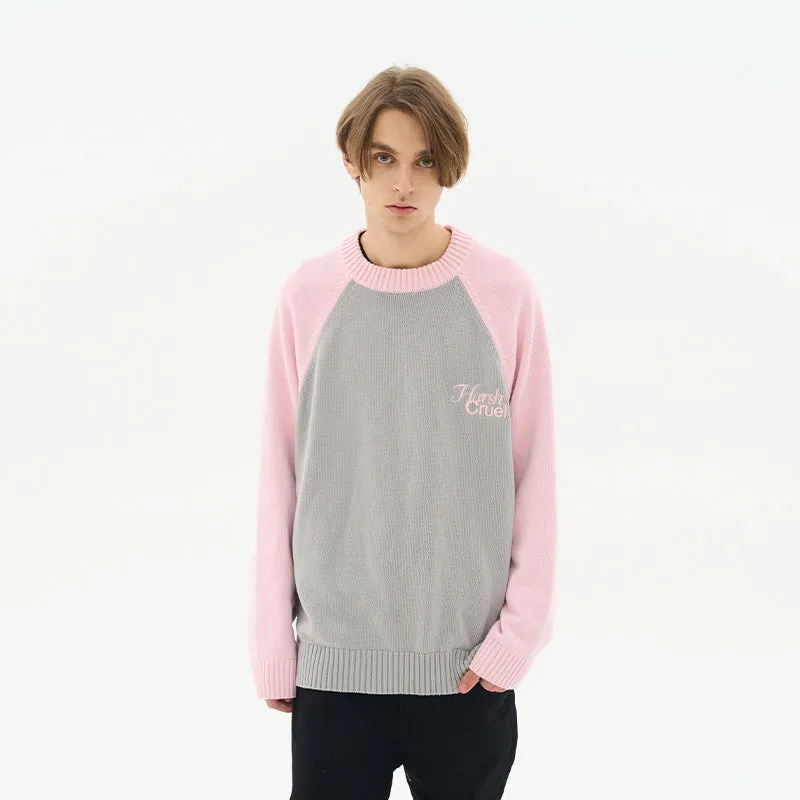 Colorblock Sleeves Logo Sweater