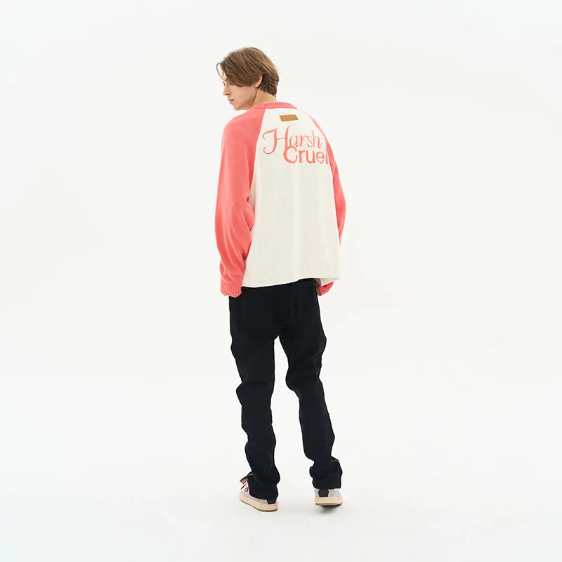 Colorblock Sleeves Logo Sweater