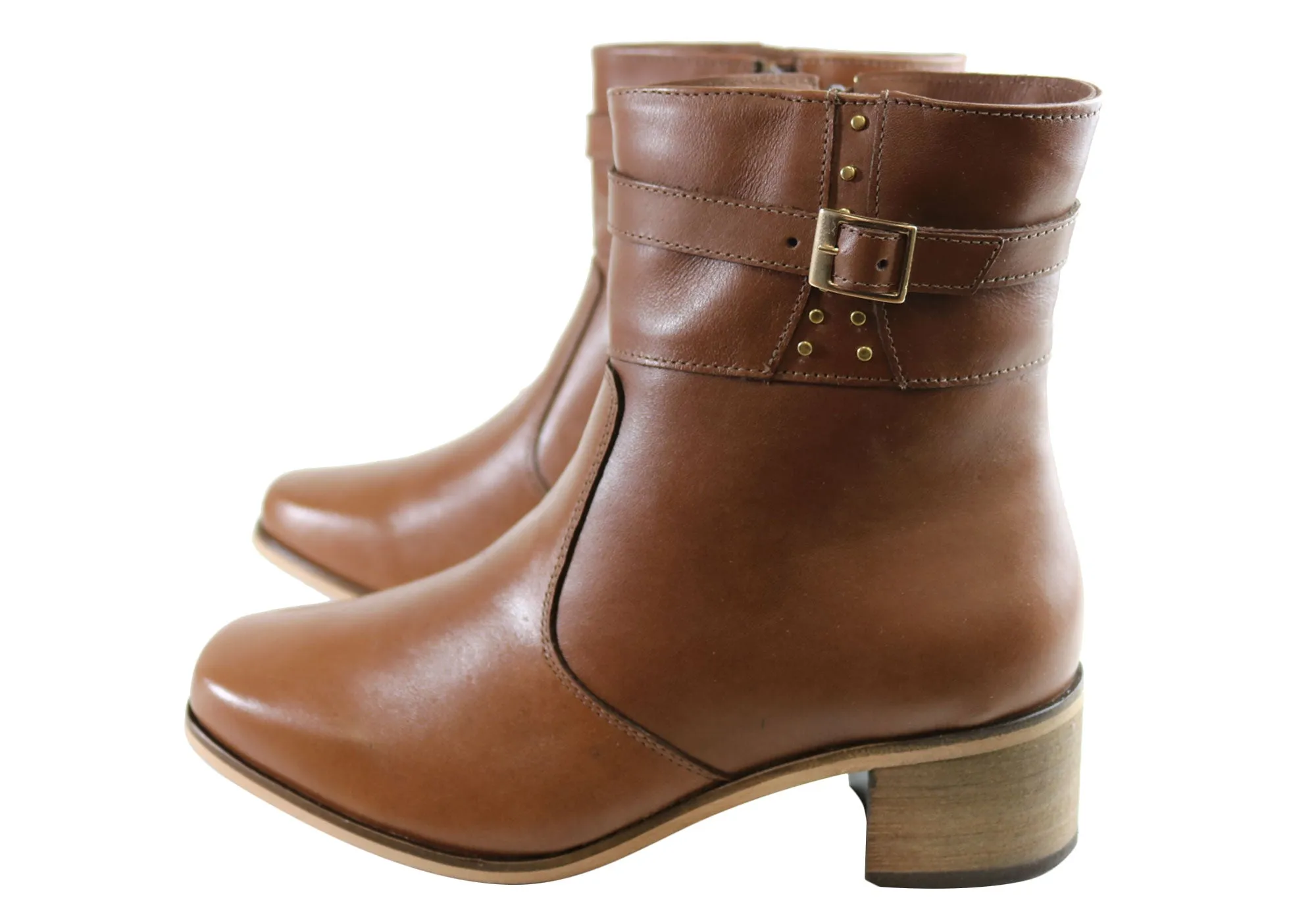 Comfortshoeco Bess Womens Leather Comfortable Boots Made In Brazil