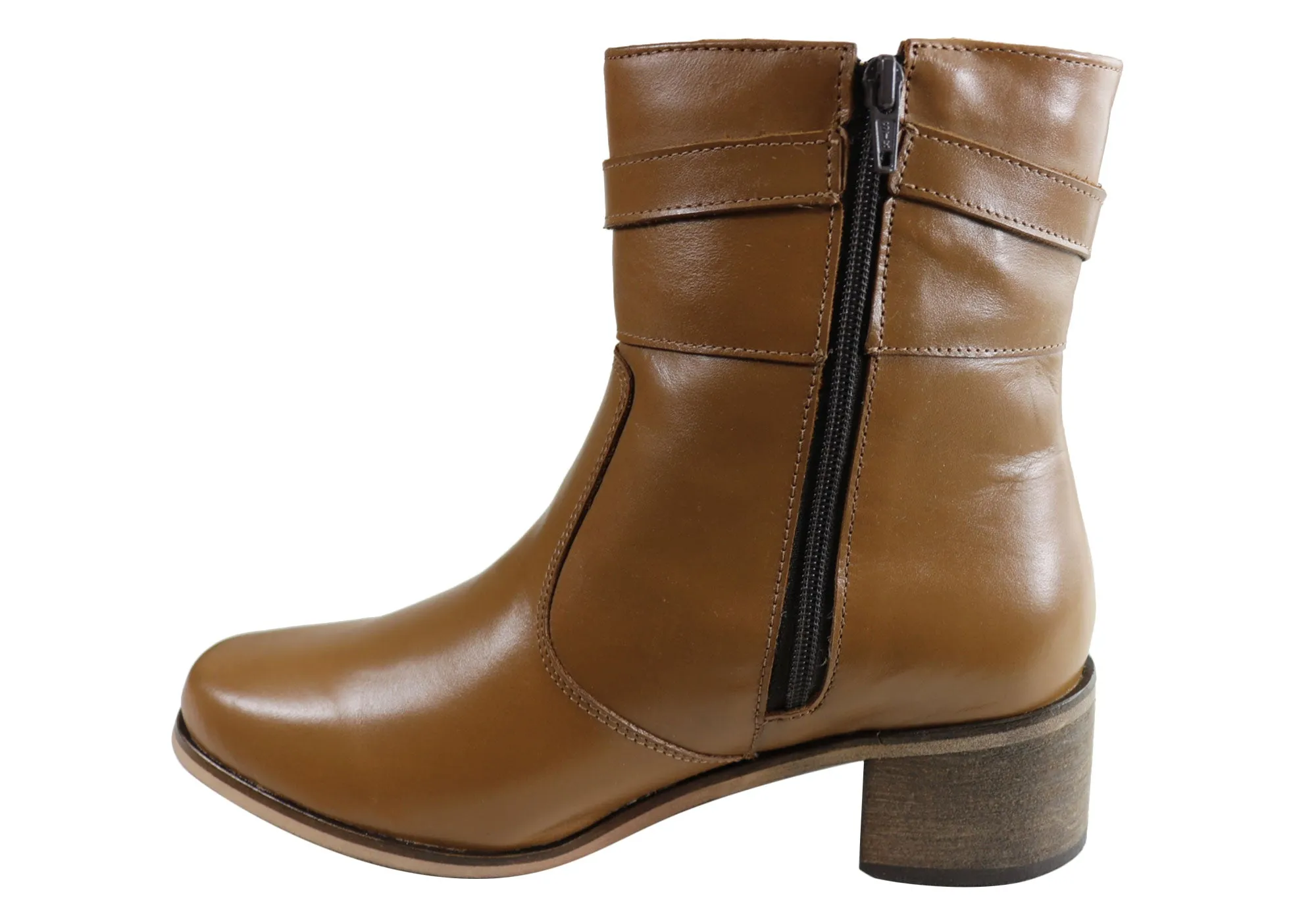 Comfortshoeco Bess Womens Leather Comfortable Boots Made In Brazil