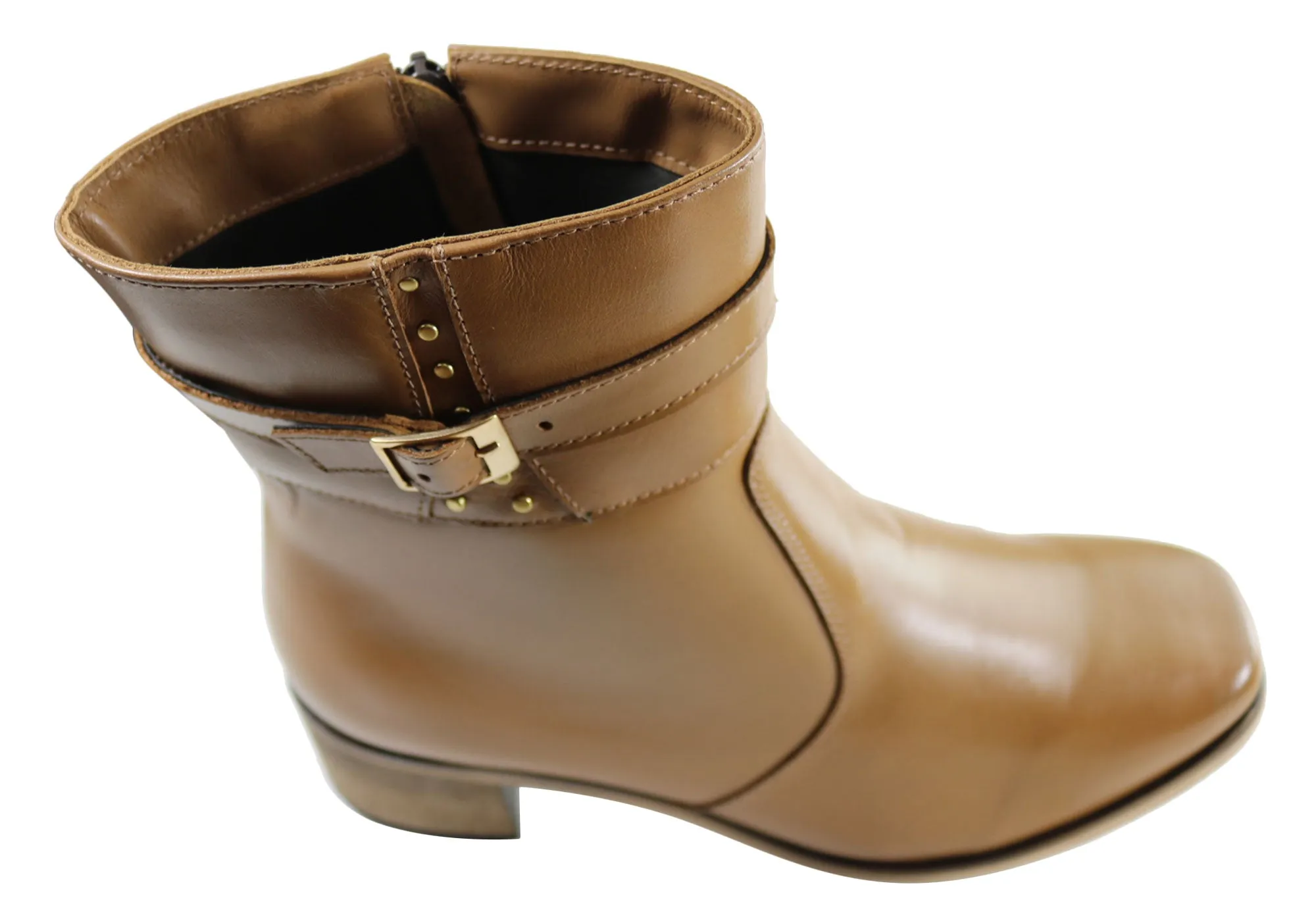 Comfortshoeco Bess Womens Leather Comfortable Boots Made In Brazil