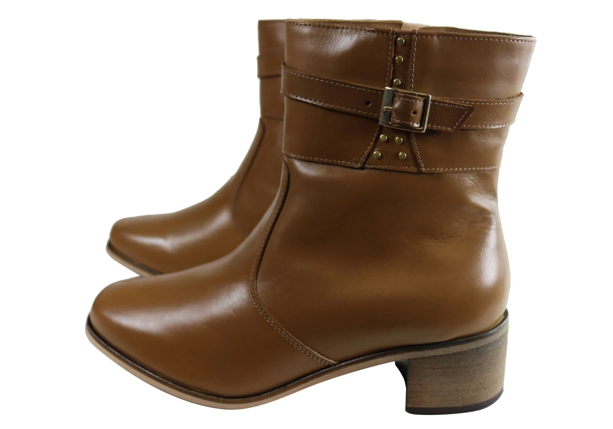 Comfortshoeco Bess Womens Leather Comfortable Boots Made In Brazil