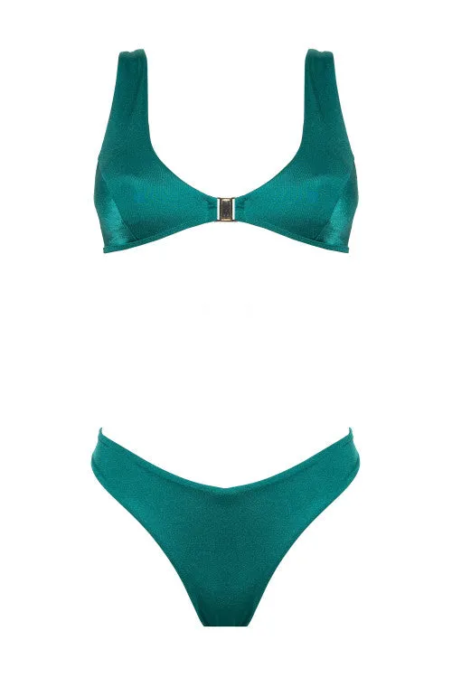 Costume bikini top and Brazilian slip set