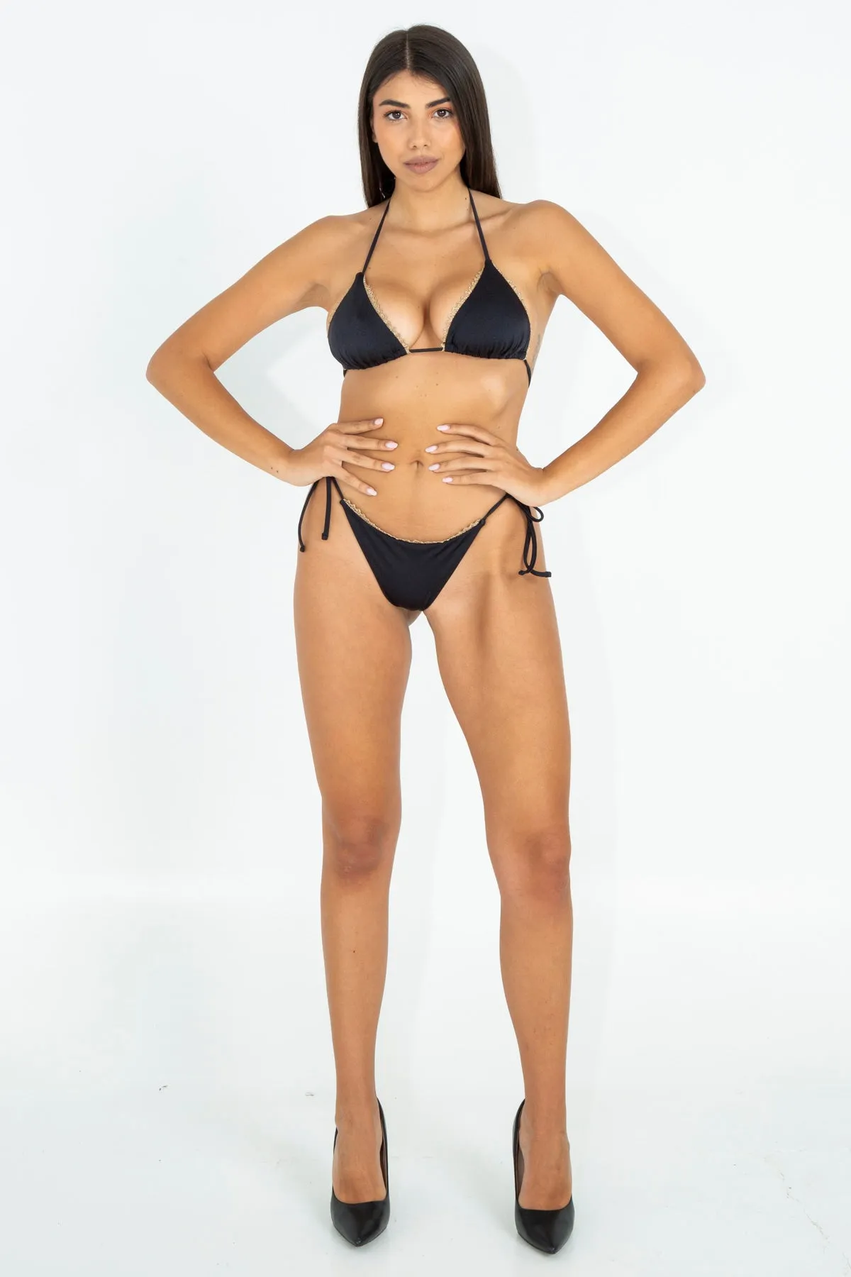 Costume bikini triangolo slip laccetti