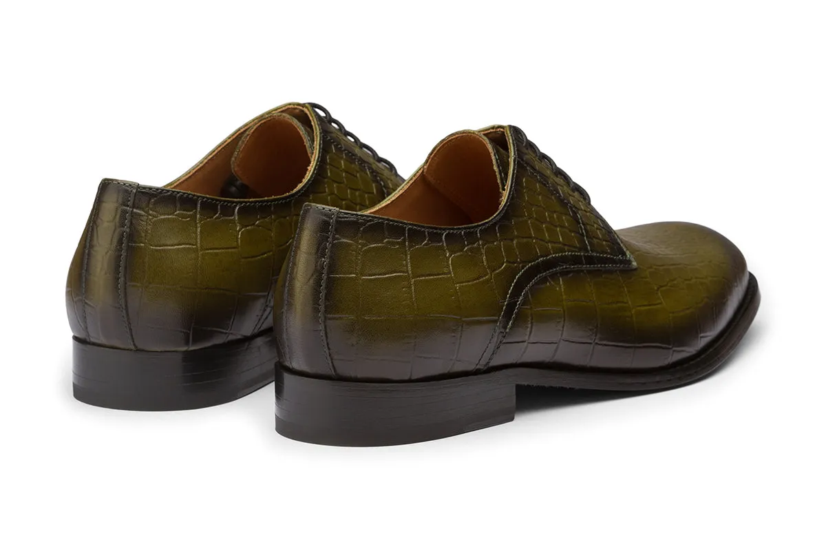 Croc Plain Vamp Derby Shoes