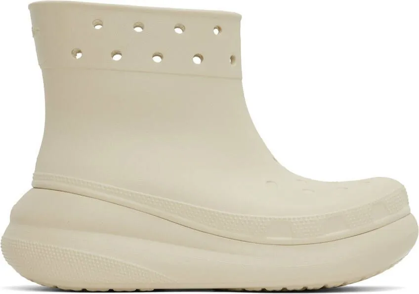 Crocs Off-White Crush Boots