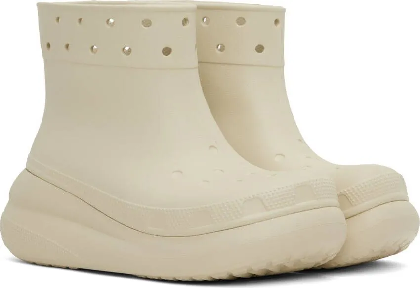 Crocs Off-White Crush Boots