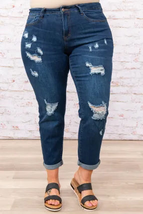 Dark Wash Sentimental Feelings Jeans