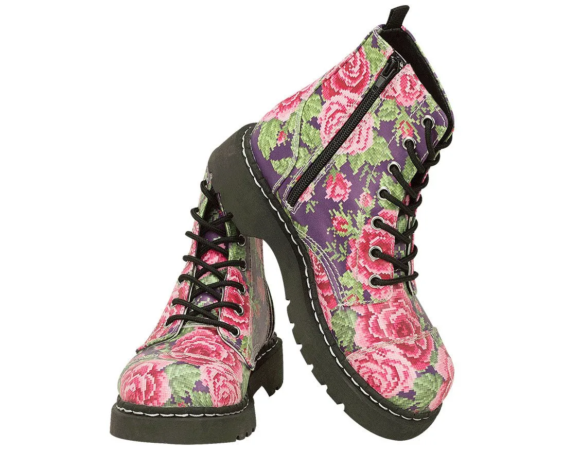 Digital Rose Boots - *FINAL SALE/NON-RETURNABLE