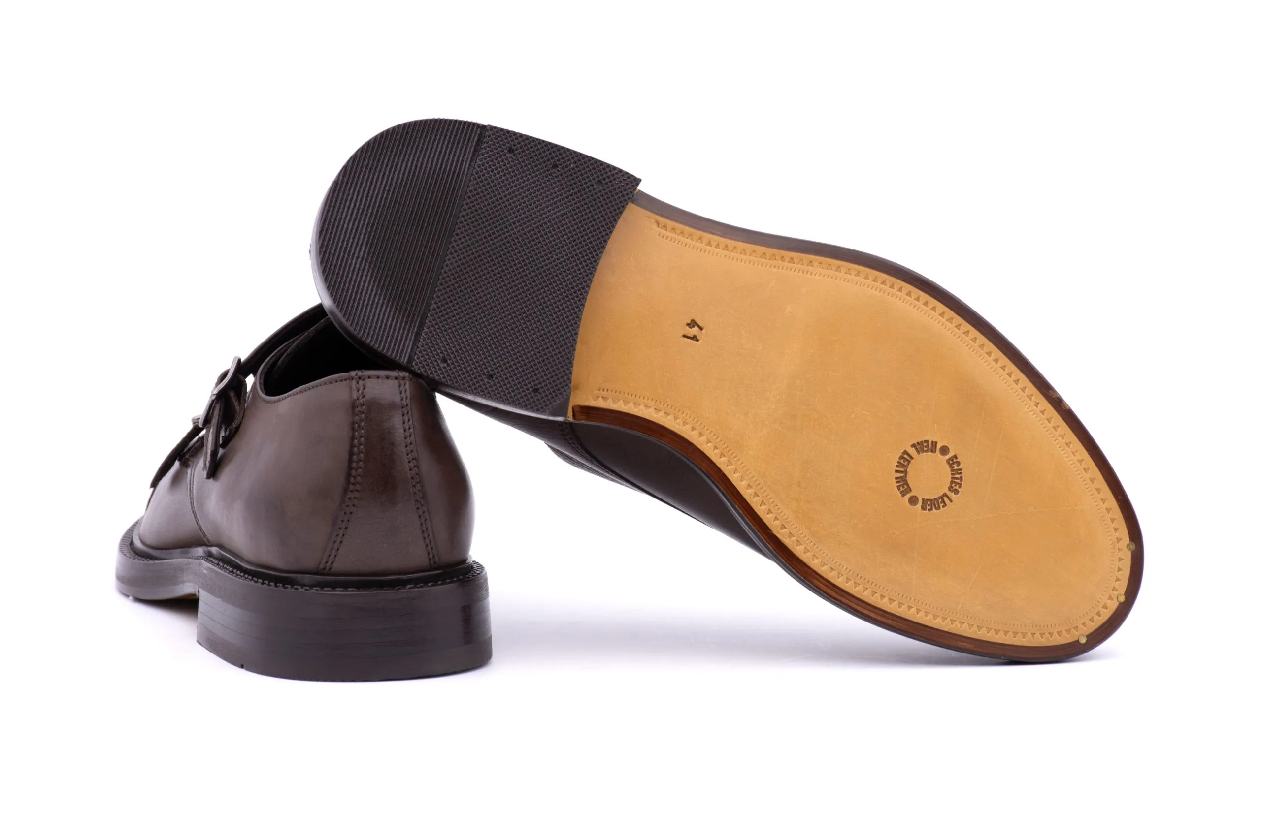 Double Buckle Derby Calfskin