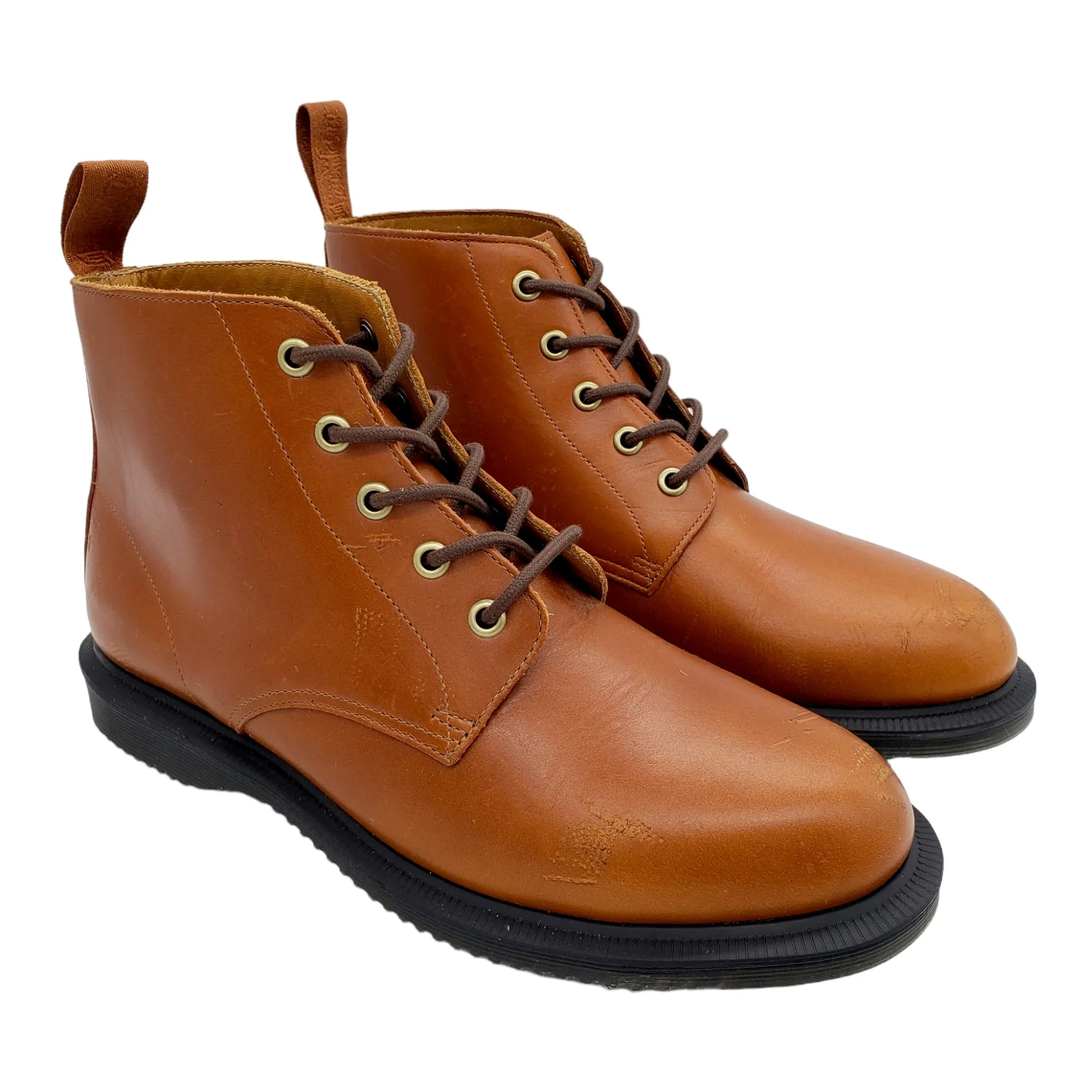 Dr. Martens Emmeline Tan Leather Ankle Boots