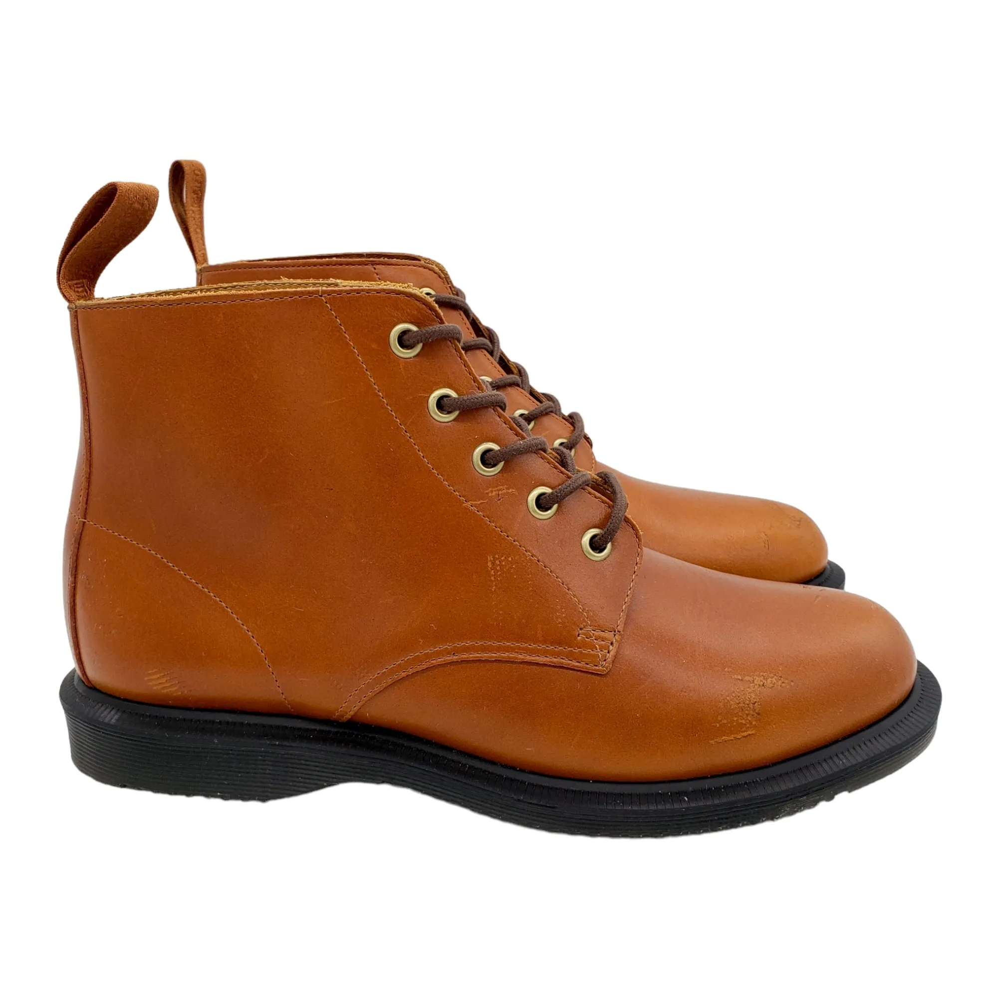 Dr. Martens Emmeline Tan Leather Ankle Boots