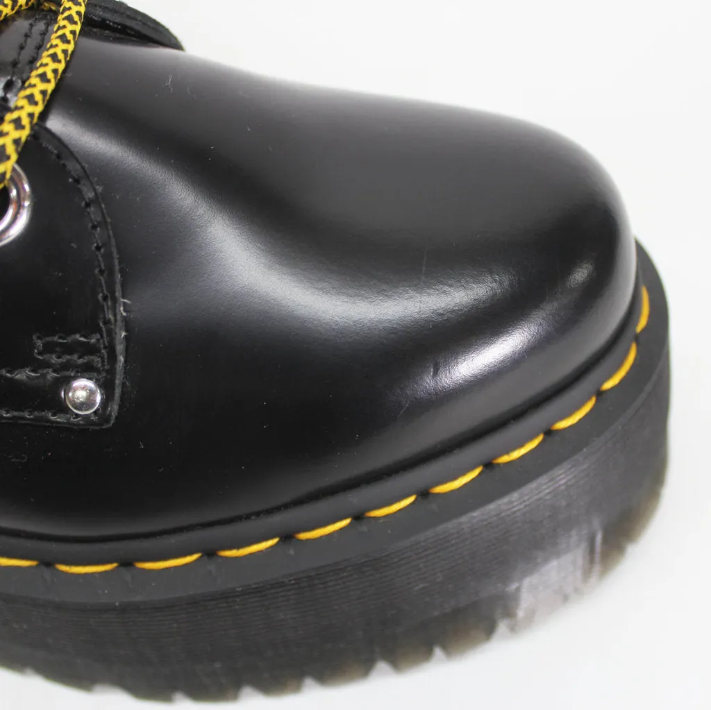 Dr. Martens Womens Boots Jadon Max Casual Ankle Lace-Up Zip-Up Buttero Leather - UK 7