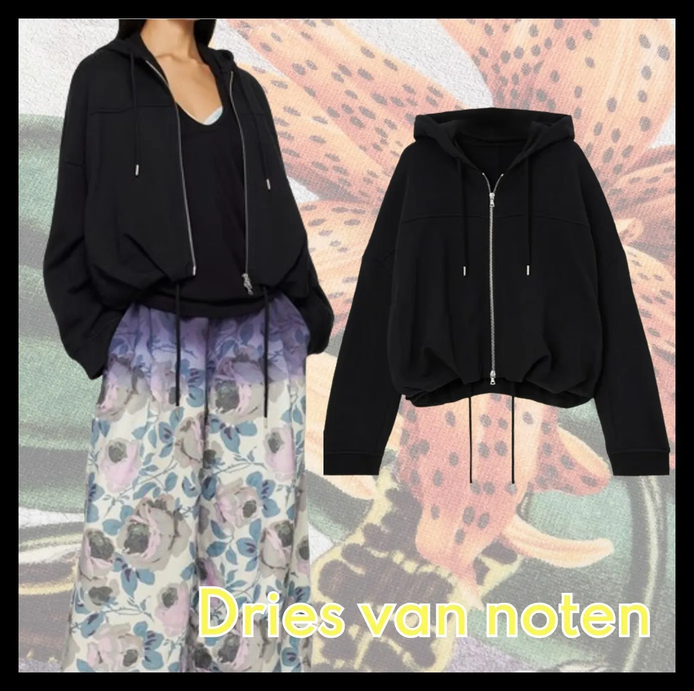 Dries Van Noten oversized denim blazer