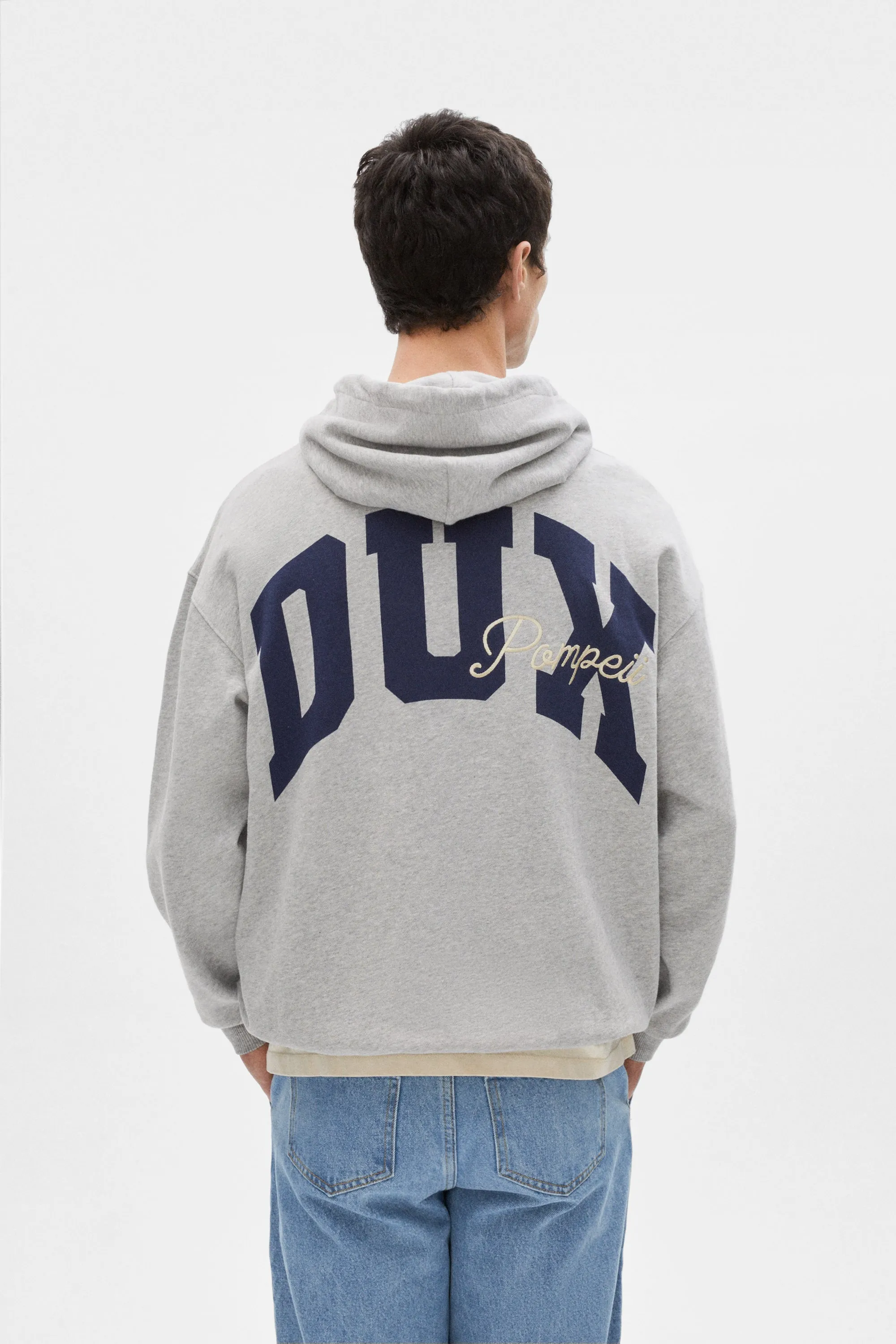 DUX GREY MLANGE HOODIE