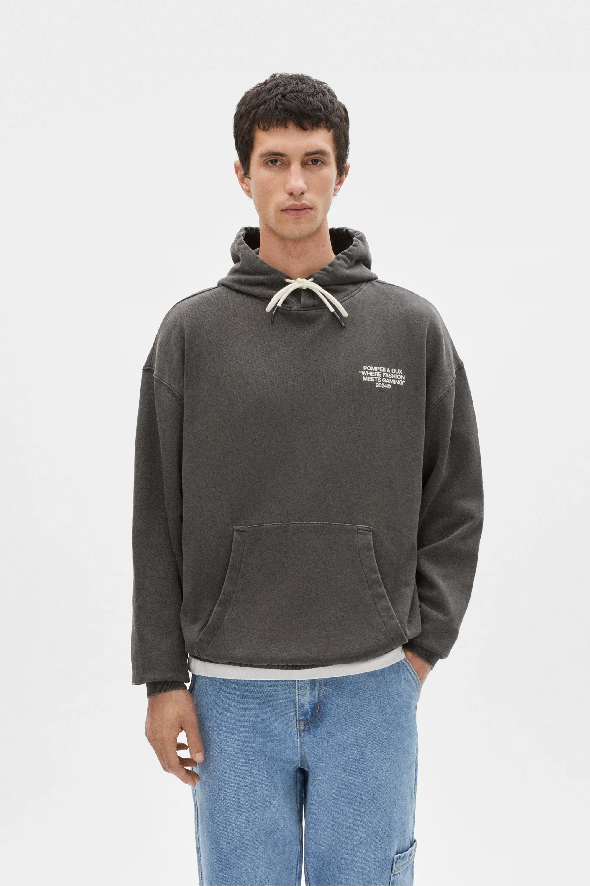 DUX WASHED GREY HOODIE