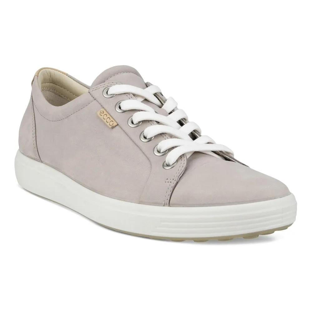 Ecco Soft 7 Lace-Up Grey Rose - Women's Shoes