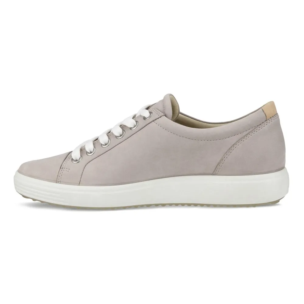 Ecco Soft 7 Lace-Up Grey Rose - Women's Shoes