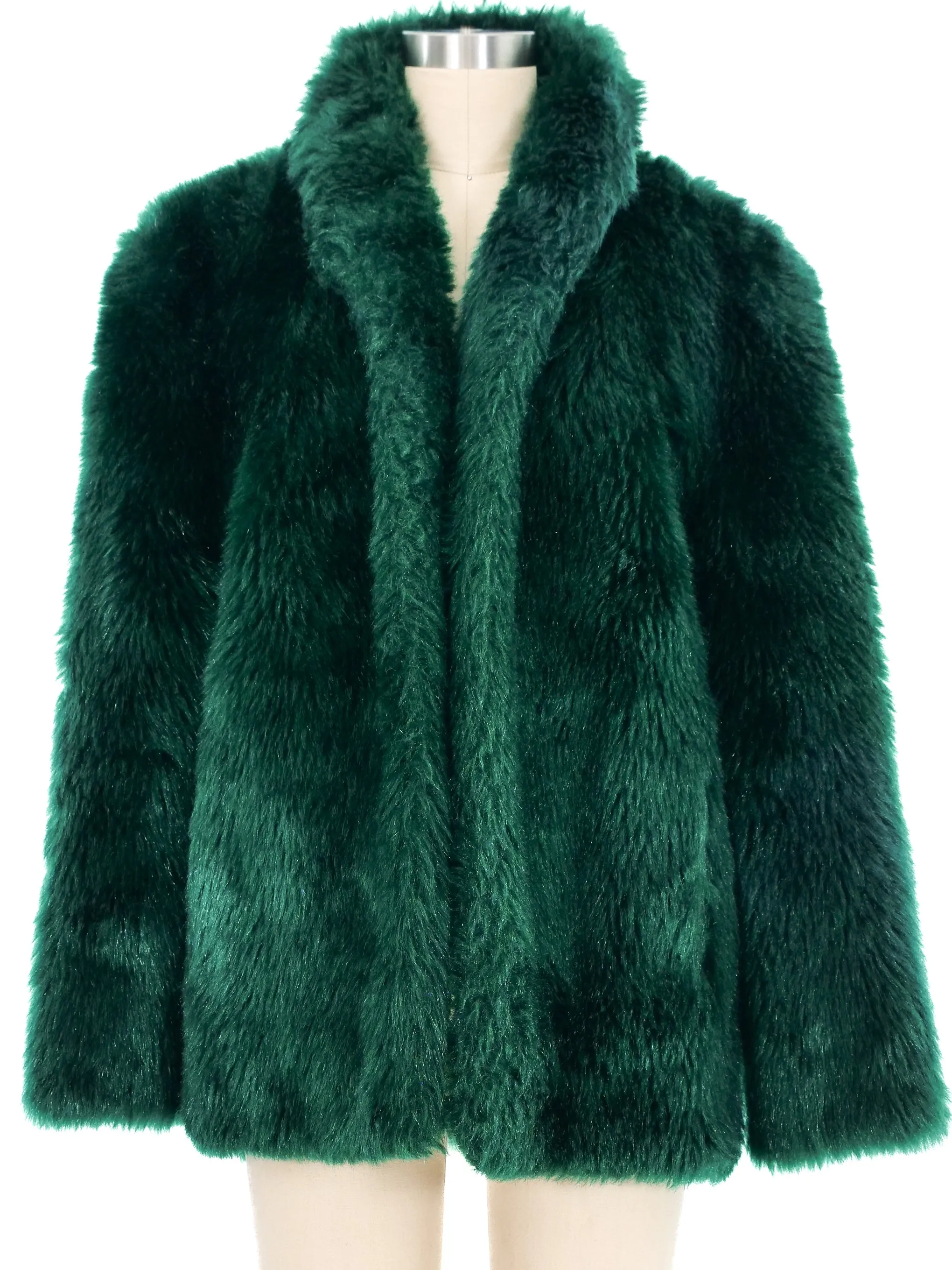 Emerald Chubby Faux Fur Jacket