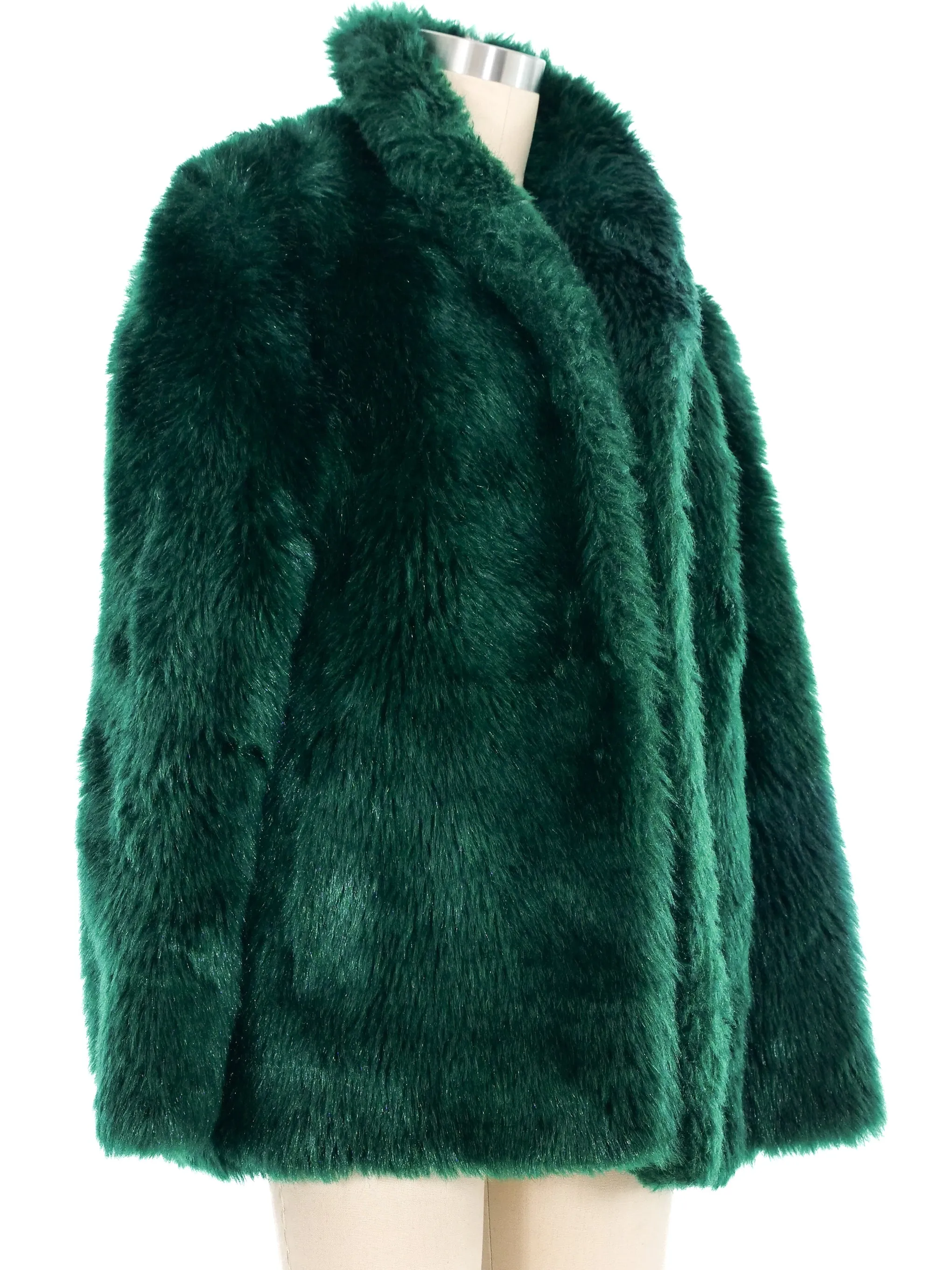 Emerald Chubby Faux Fur Jacket