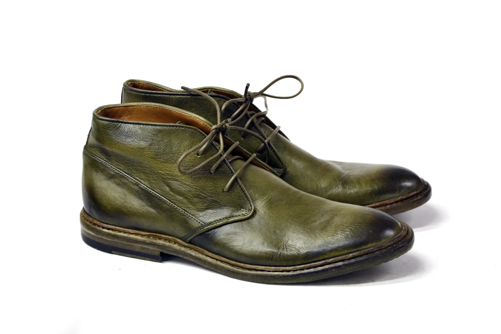 Enzo Green Chukka Boots