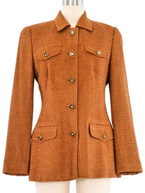 Escada Copper Tweed Blazer