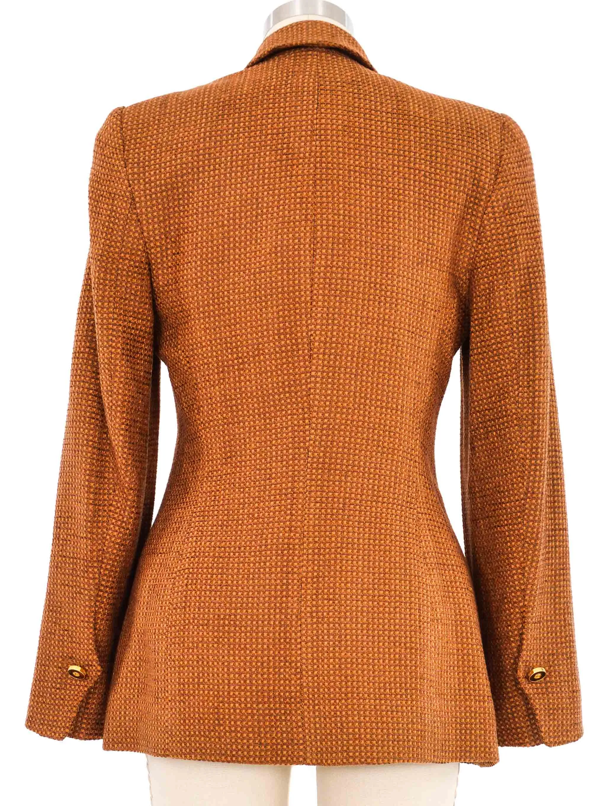 Escada Copper Tweed Blazer