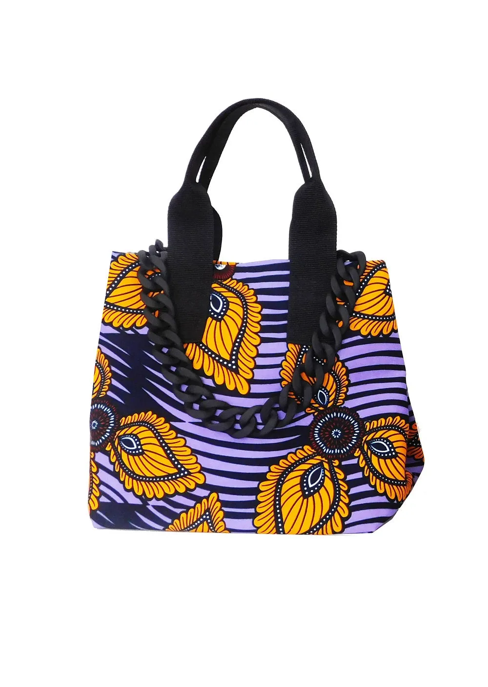 Essie Purple Print Tote Bag