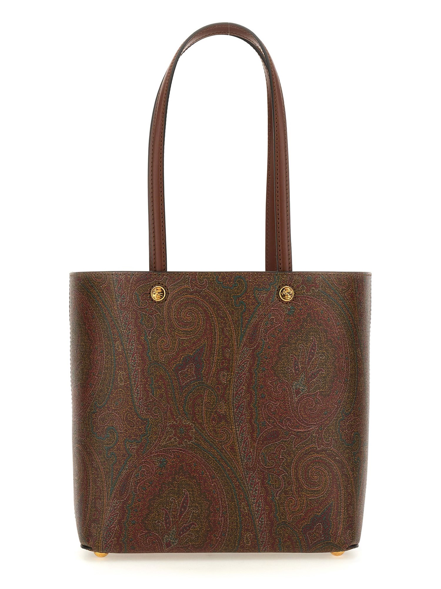 ETRO    ESSENTIAL MEDIUM PAISLEY COATED JACQUARD CANVAS BAG WITH CLUTCH