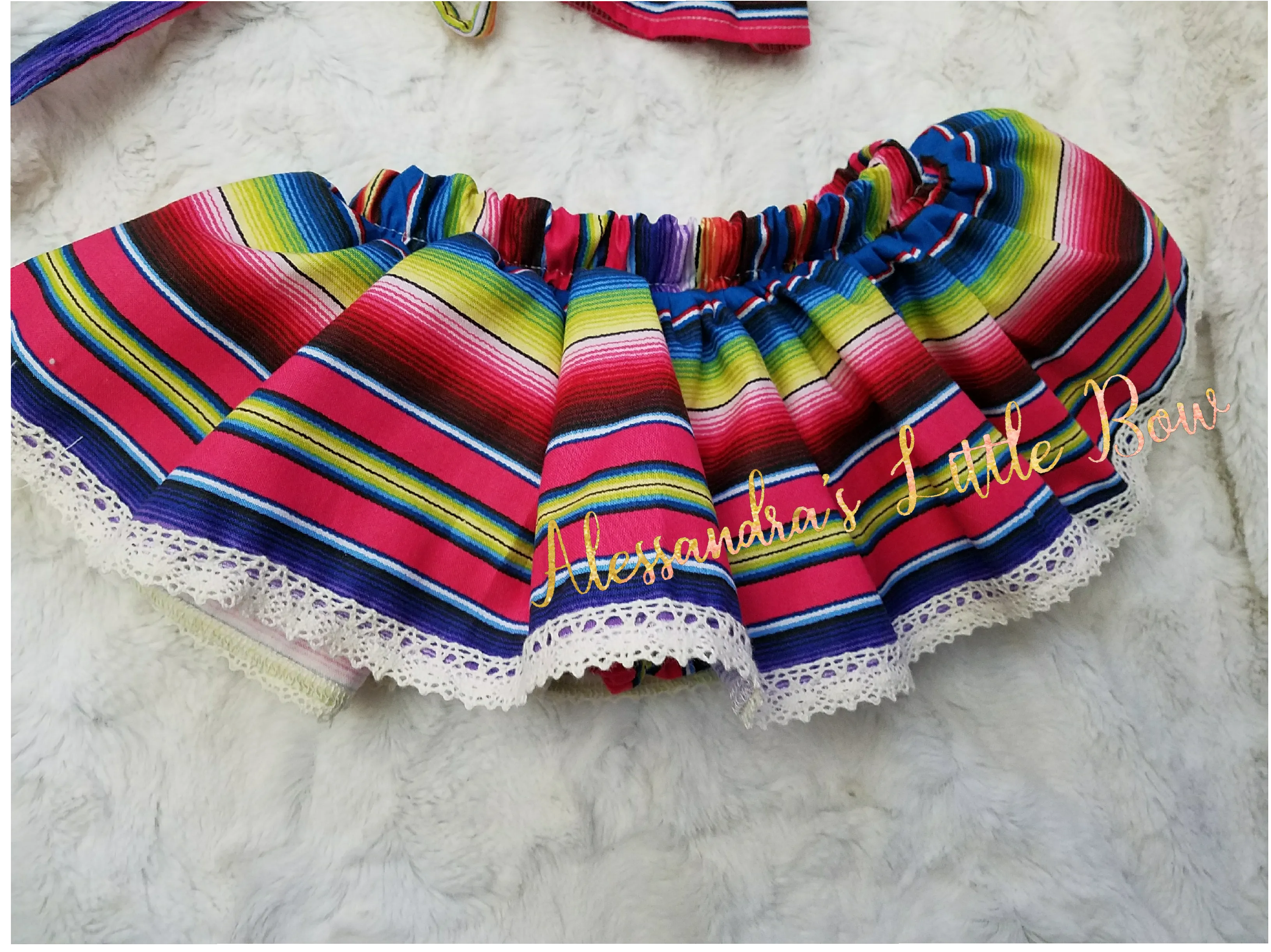 Fiesta Serape Skirted Bloomers -> Colorful Serape Ruffled Skirt Bloomers