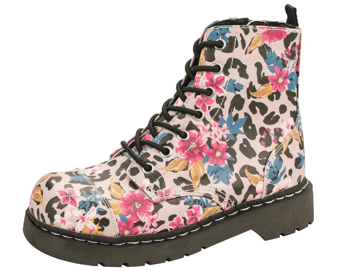 Floral Leopard Boots