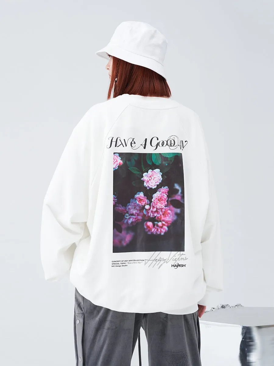 Flowers Photo Sweater