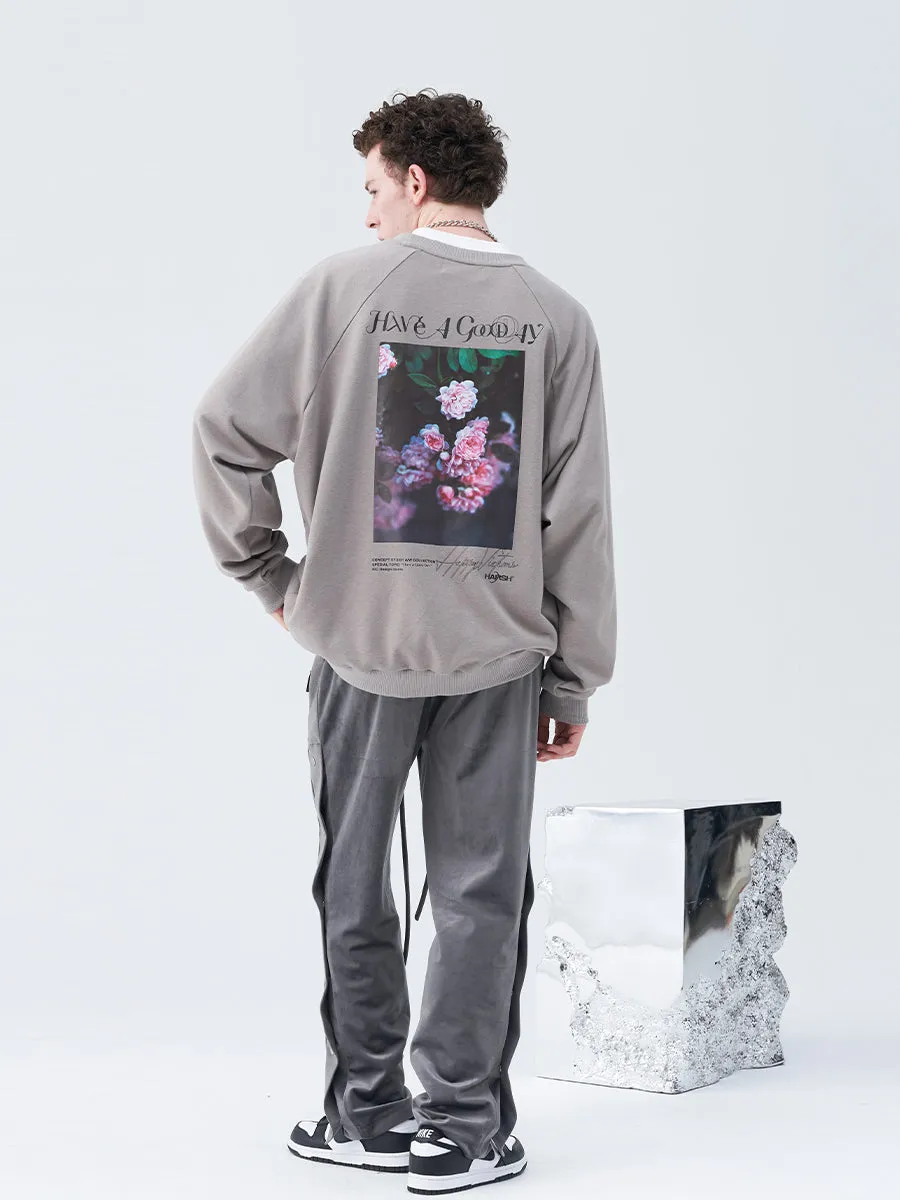 Flowers Photo Sweater