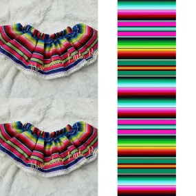 Fuchsia Serape Fiesta Skirted Bloomers