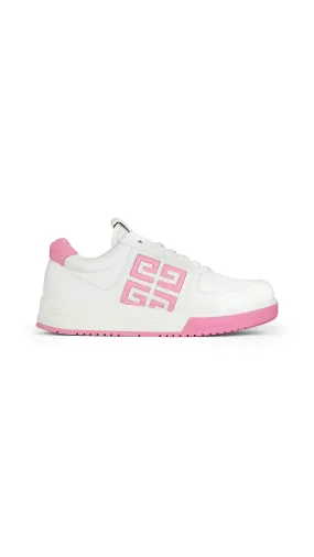 G4 Leather Sneakers White Pink